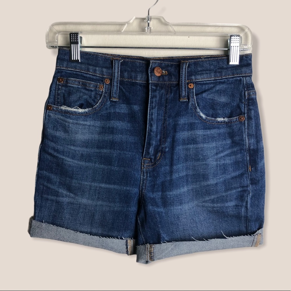 Madewell High Rise Cut off Jean Shorts